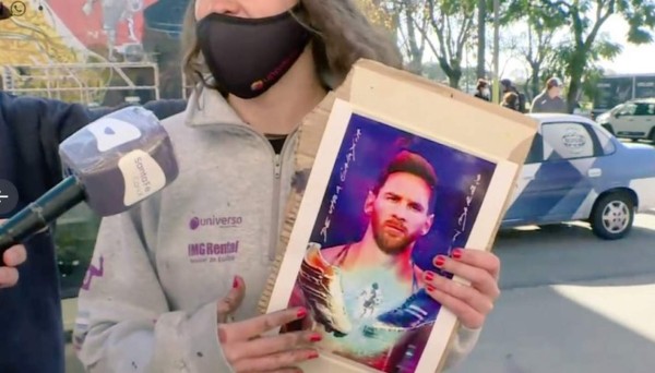 ¡Inmortalizado! El impresionante mural que le hicieron a Messi frente a su escuela en Rosario