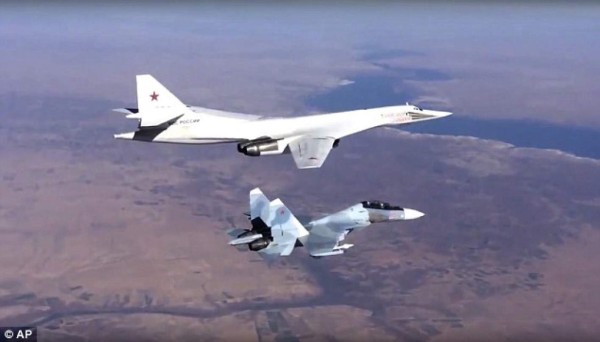 Los mensajes escritos por bombarderos rusos a los terroristas