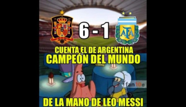 ¡Pobre Messi! Los otros memes que no has visto de la paliza a Argentina en España
