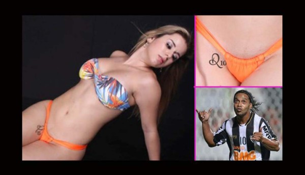 ¡LOCURA! Los estupendos tatuajes dedicados al astro brasileño, Ronaldinho