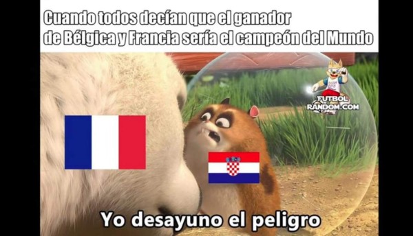 Los memes que calientan la final del Mundial 2018 entre Croacia y Francia