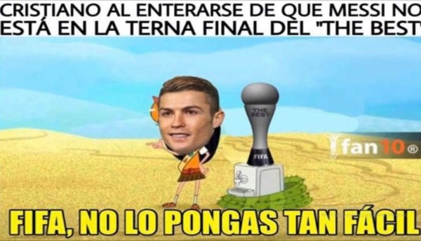 Así lucen los memes previo a la entrega del premio The Best