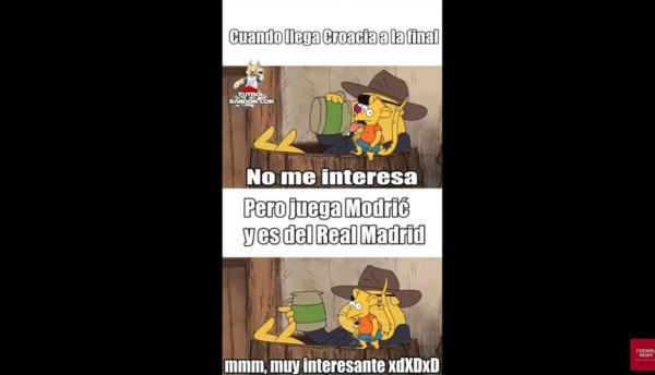 Los memes que calientan la final del Mundial 2018 entre Croacia y Francia