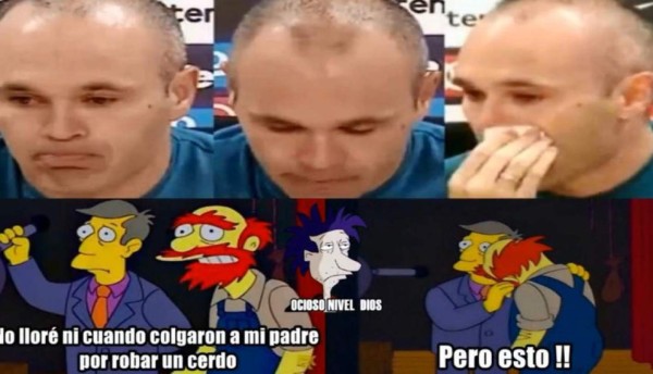 Los mejores memes de Iniesta y su adiós del Barça donde hacen pedazos a Messi