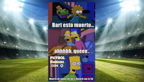 Eden Hazard la víctima favorita de los memes tras la derrota del Real Madrid contra Bayern Munich