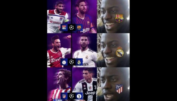 Los memes 'descuartizan' al Real Madrid y Barcelona previo a los octavos de final de la Champions League &nbsp;&nbsp;
