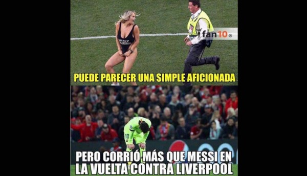 ¡Para morir de risa! Los memes liquidan a Messi tras la interrupción de Kinsey Wolanski en la final de la Champions&nbsp;&nbsp;