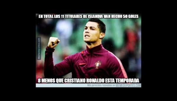 Memes: Así se burlan de Cristiano Ronaldo y Portugal tras el empate ante Islandia