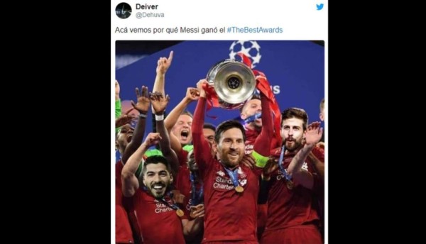 Lionel Messi, protagonista favorito de los memes tras ganar el The Best 2019