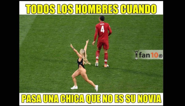 ¡Para morir de risa! Los memes liquidan a Messi tras la interrupción de Kinsey Wolanski en la final de la Champions&nbsp;&nbsp;