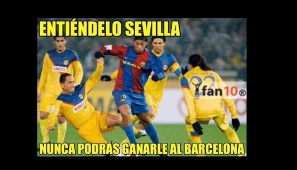 Los crueles memes de la paliza del Barcelona al Sevilla en la final de la Copa del Rey