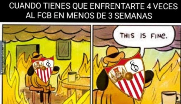 Los crueles memes de la paliza del Barcelona al Sevilla en la final de la Copa del Rey