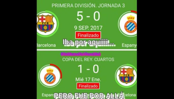 MEMES: Hacen pedazos a Messi y al Barça tras derrota ante el Espanyol en Copa del Rey