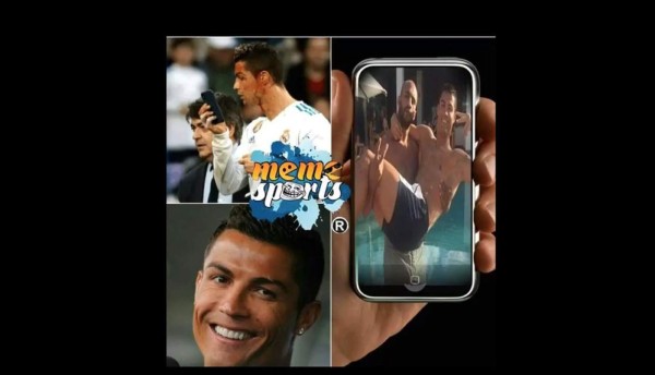 ¡VIRAL! Los memes de Cristiano Ronaldo por mirar su herida en el celular