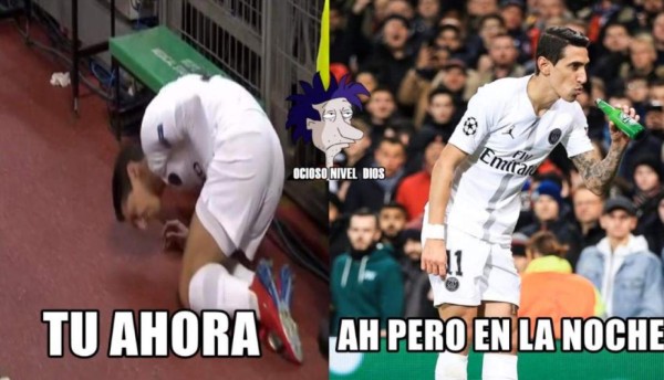 Los memes destrozan al Manchester United y a Di María por la cerveza que le lanzaron