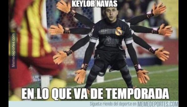 Keylor Navas no se ha escapado de los memes en el Real Madrid