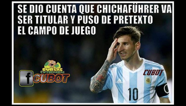 Chicharito y Messi, protagonistas en memes del México-Argentina