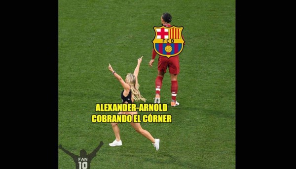 ¡Para morir de risa! Los memes liquidan a Messi tras la interrupción de Kinsey Wolanski en la final de la Champions&nbsp;&nbsp;