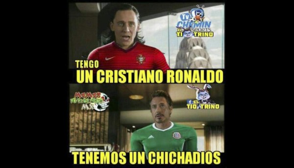 Cristiano Ronaldo y Chicharito protagonizan los memes del Portugal-México
