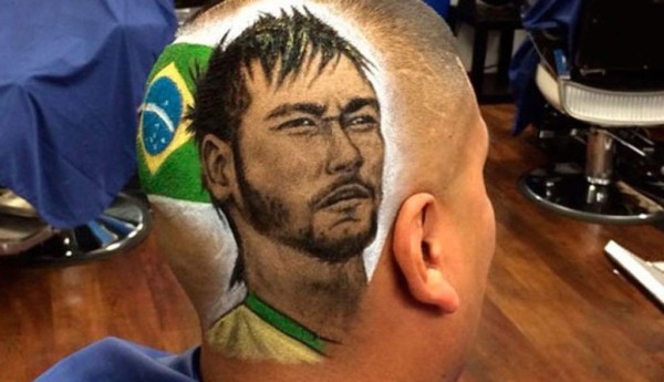 Los rostros de los deportistas realizados en cortes de cabello