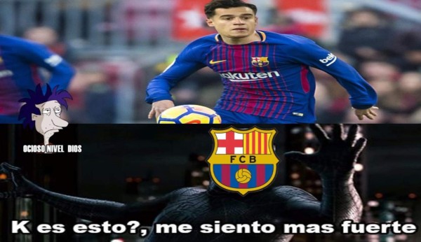Coutinho fue presentado en el FC Barcelona y los memes no se hicieron esperar