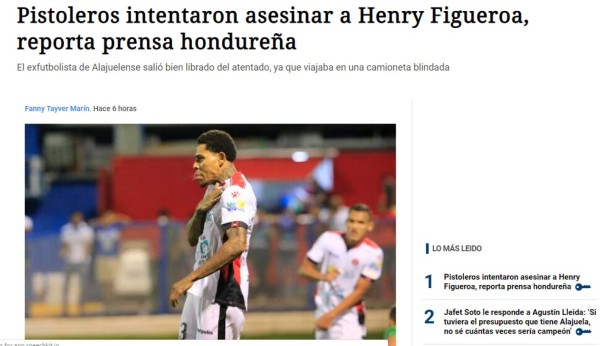 Así reacciona la prensa tras el intento de asesinato que sufrió Henry Figueroa