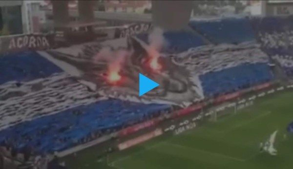 VIDEO: La espectacular manta con la que hinchas del Porto intimidaron al Benfica