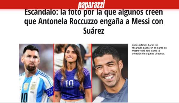 La polémica foto de Anotela Roccuzzo y Luis Suárez que ‘enfada’ a Messi: “Haciendo de Icardi y Wanda”