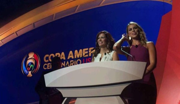 Adriana Monsalve y Jenny Taft, las diosas en el sorteo de la Copa América Centenario