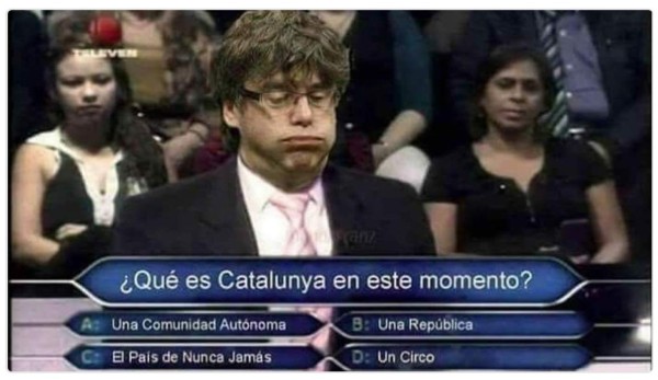 LOCURA: Los divertidos memes que está dejando la Independencia de Cataluña