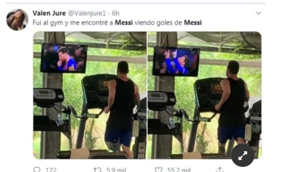 Messi viendo goles de Messi: Los crueles memes de la imagen viral del crack del Barcelona
