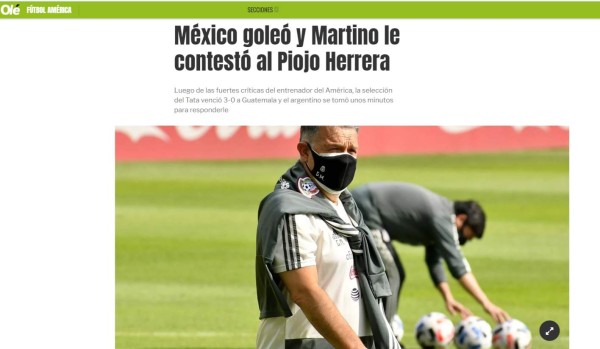 Amistoso insípido y la respuesta de Martino: La prensa de México tras la goleada a Guatemala