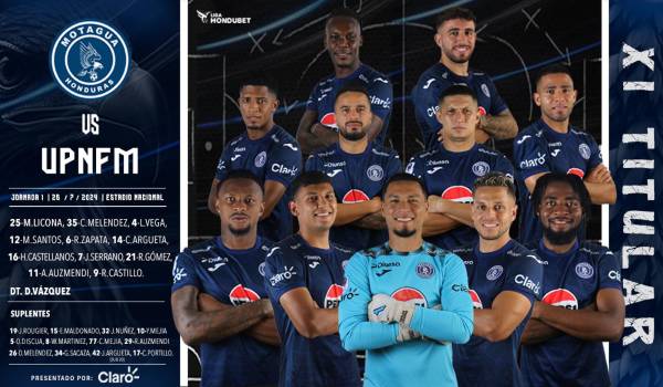 Motagua vapulea a la UPNFM en el inicio del Apertura 2024 con hattrick incluido de Agustín Auzmendi