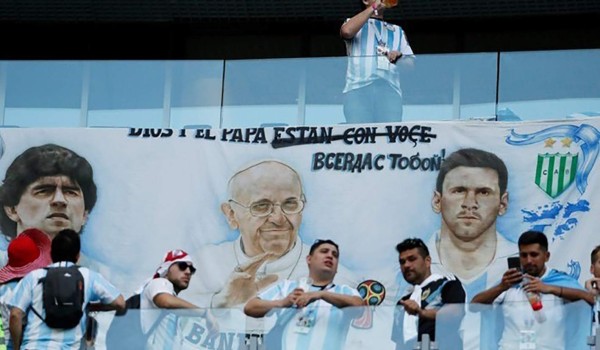 FOTOS: La especular fiesta de los argentinos previo al juego ante Nigeria