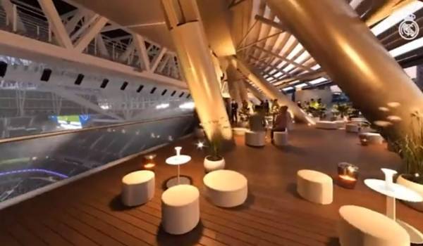 Esta es la terraza exterior 360 que tendrá el renovado Santiago Bernabéu.