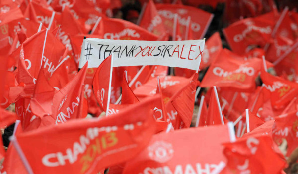 Alex Ferguson y su histórica despedida del Manchester United.