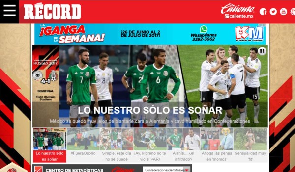 Prensa mexicana no perdona al Tri: Lo nuestro solo es soñar