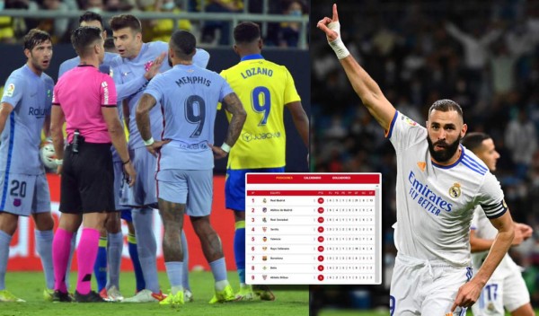 Tabla de posiciones en España: Cadiz y Choco Lozano ceden puntos en casa y se mantienen a tres del Barcelona