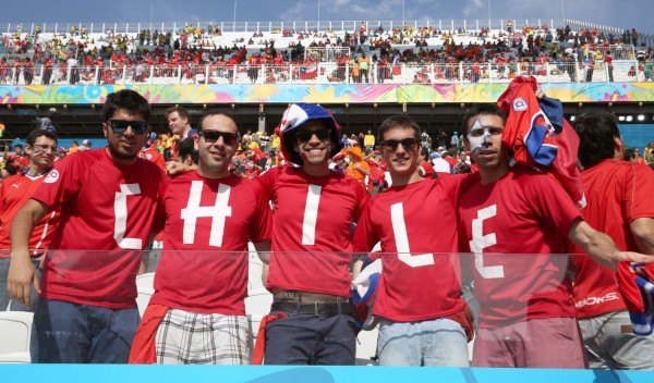 Las mejores imágenes del ambiente Chile-Holanda