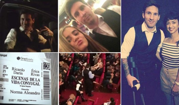 FOTOS: Messi paralizó una obra teatro en pleno desarrollo con su presencia