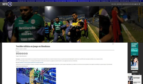 Así reaccionan los medios internacionales por desorden en el Morazán