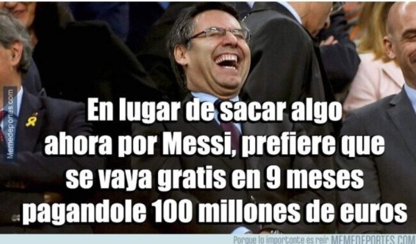 Los memes destrozan a Messi tras anunciar su decisión de quedarse en el Barcelona