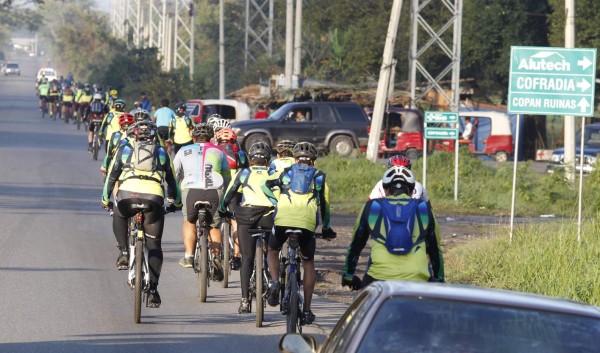 Ciclismo: Los 55 kilómetros de San Pedro Sula a Santa Bárbara