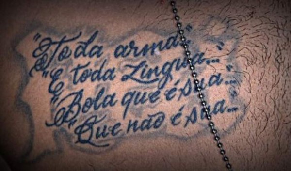 Uno a uno: Todos los tatuajes de Neymar, desde un niño descalzo hasta Batman&nbsp;&nbsp;