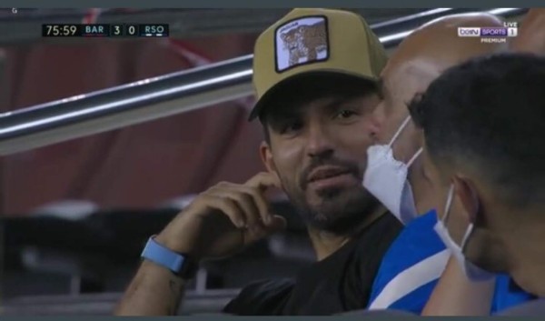 Así vivió Agüero el primer triunfo del Barcelona, el bailecito de Braithwaite y lo que estaba haciendo Messi