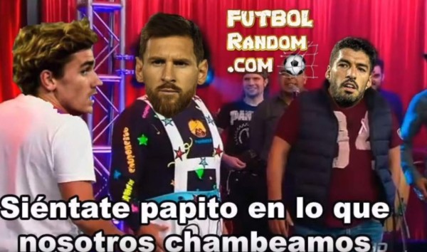 Los memes liquidan a Messi por su discurso y a Griezmann que no hace 'nada' luego del Barcelona-Arsenal