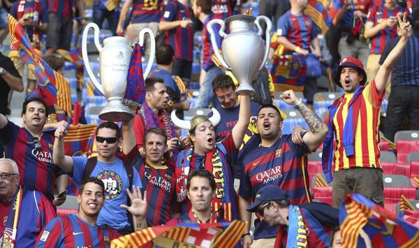 Las mejores fotos de los aficionados del Barcelona en Berlín