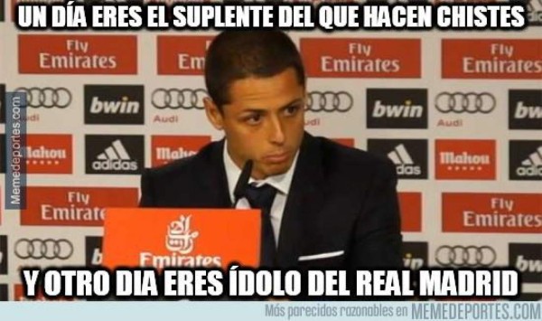 Chicharito Hernández es protagonista de los memes por su gol al Atlético