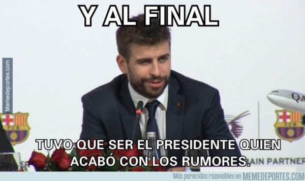Los terribles memes del 'se queda' de Gerard Piqué a Neymar