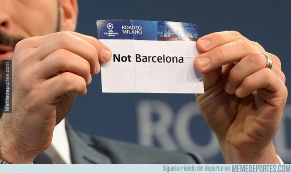 Los memes hacen pedazos al Barcelona tras el sorteo de cuartos de Champions, Real Madrid tampoco se salva